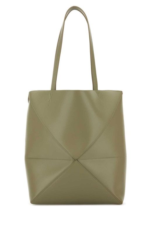 Средняя сумка для покупок Puzzle Fold из кожи цвета «саже» от LOEWE (A657G50X01)