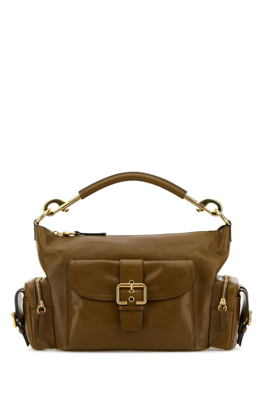 Khaki leather Camera Bag handbag CHLOE (CHC24AS533N83)