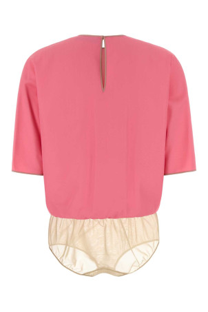 Pink viscose blend bodysuit FENDI (FS8344AW9B)