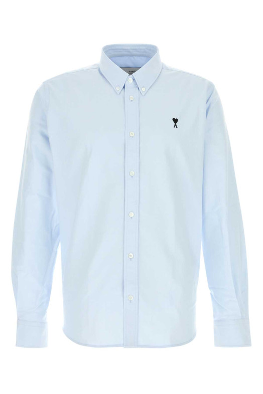 Light blue oxford shirt Fuchsia AMI (HSH763CO0031)