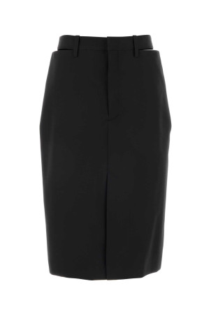 Чорна вовняна спідниця JIL SANDER (J03MA0287J40249)