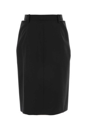 Чорна вовняна спідниця JIL SANDER (J03MA0287J40249)