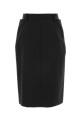 Черная шерстяная юбка JIL SANDER (J03MA0287J40249)