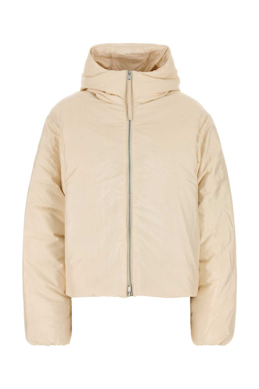 Cream nylon blend down jacket JIL SANDER (J40AF0142J70003)