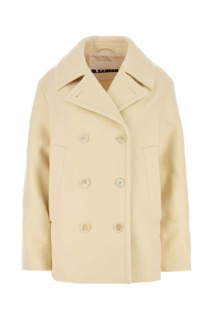 Cream wool coat JIL SANDER (J40AM0106J40004)