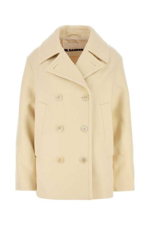 Cream wool coat JIL SANDER (J40AM0106J40004)