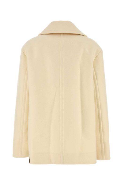 Cream wool coat JIL SANDER (J40AM0106J40004)