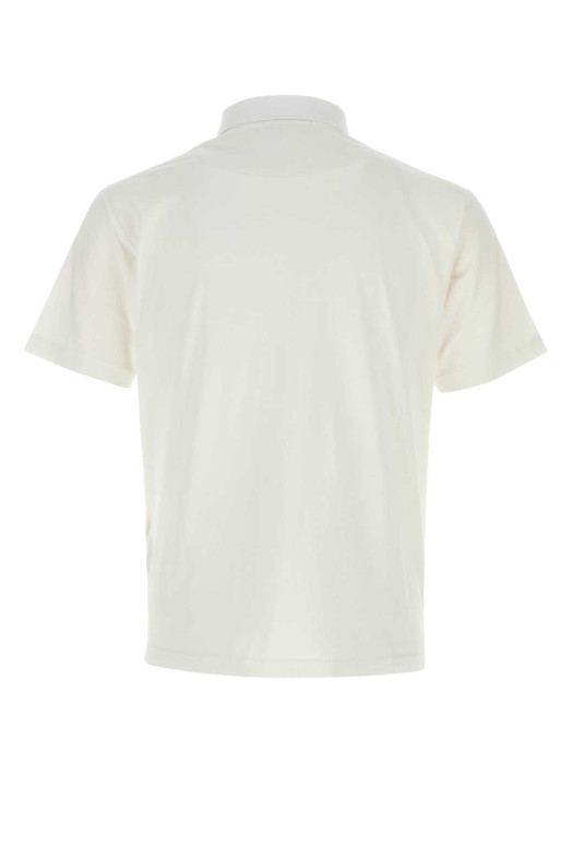 Белая хлопковая рубашка-поло STONE ISLAND (L1S152200013S0057)