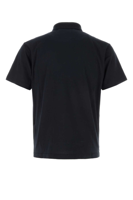 Хлопковая рубашка-поло темно-синего цвета Black STONE ISLAND (L1S152200013S0057)