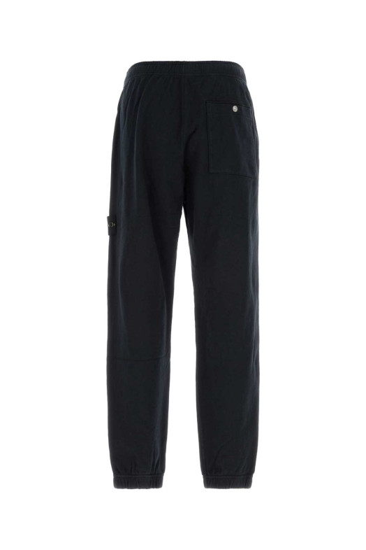 Хлопковые джоггеры темно-синего цвета Black STONE ISLAND (L1S156200012S0060)