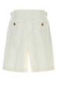 Белые бермуды из смесовой ткани BRUNELLO CUCINELLI (MH253U0040)