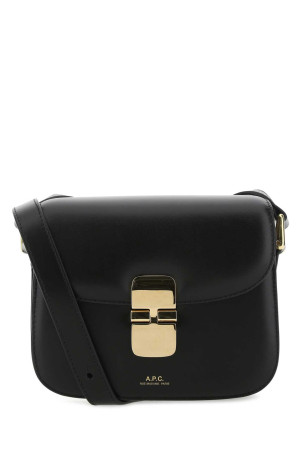 Black leather mini Grace crossbody bag Black A.P.C. (PXBMWF61515)