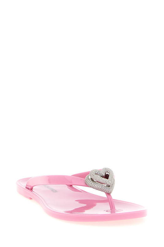 Сандалии «Double Heart» розового цвета SS26S088805GUMPNK