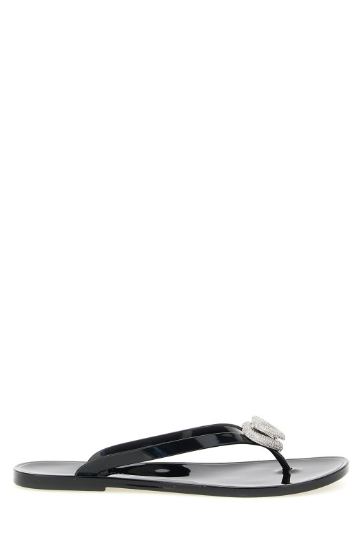 Сандалии «Double Heart», черные SS26S088805GUMBLK