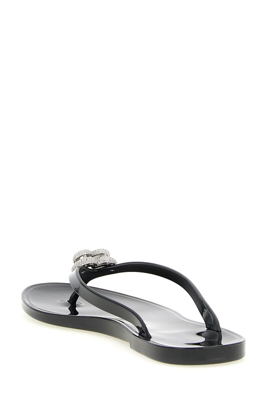 Сандалии «Double Heart», черные SS26S088805GUMBLK