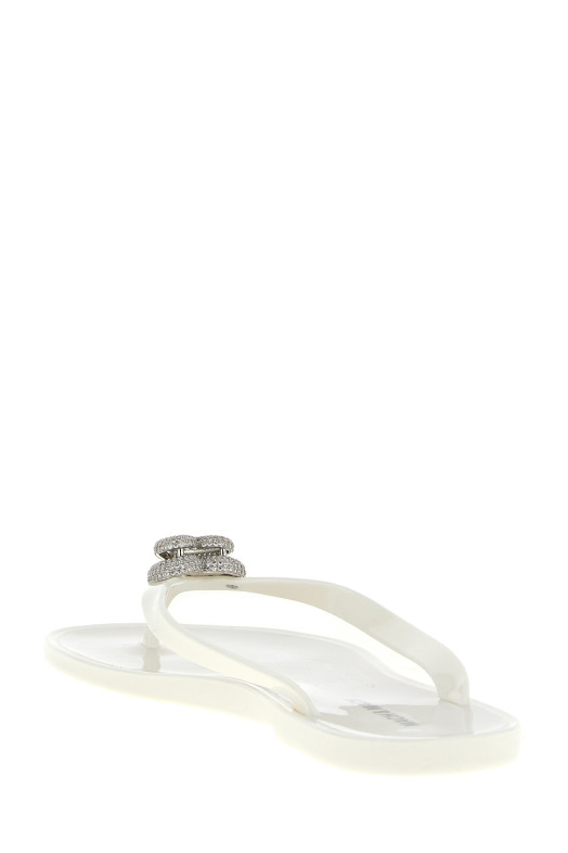 Сандалии «Double Heart», белые SS26S088805GUMWHT