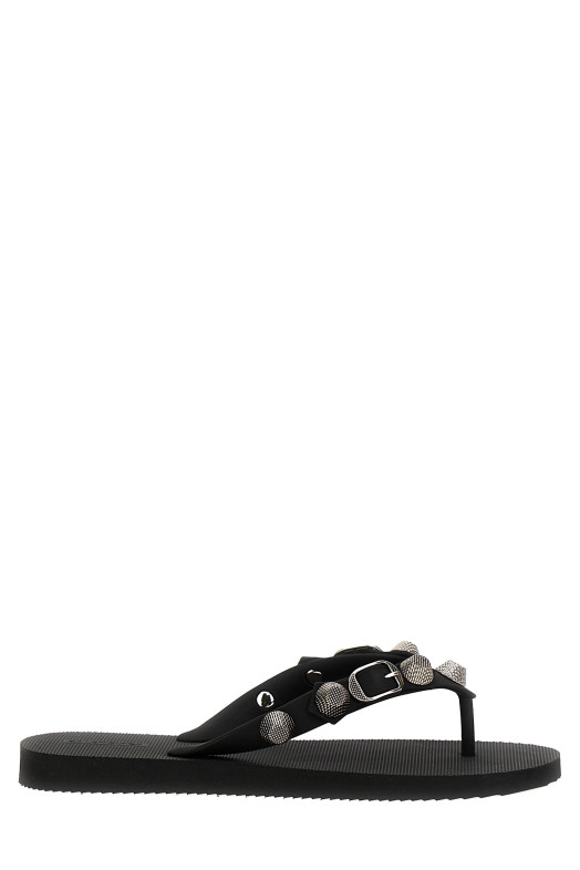 Праздничная капсульная коллекция «Cagole»: сандалии-стринги, черные 784853W1TA21081