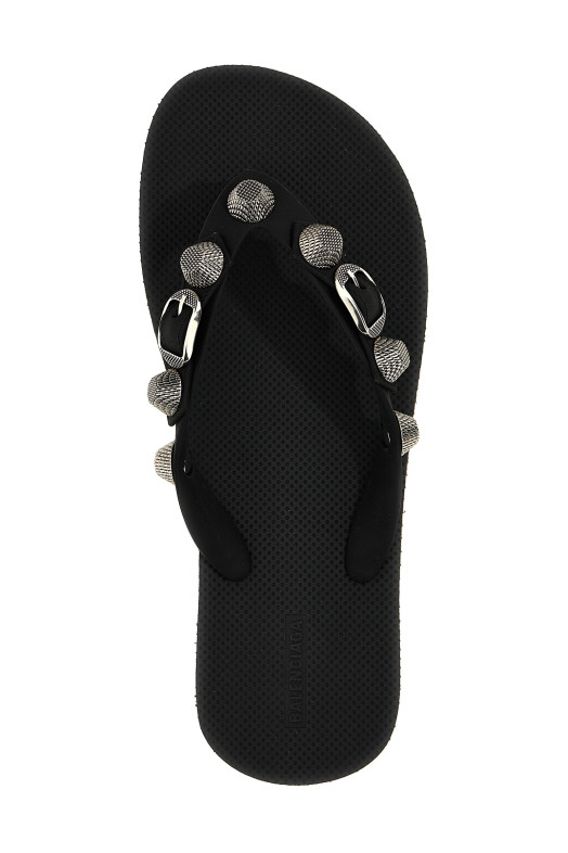 Праздничная капсульная коллекция «Cagole»: сандалии-стринги, черные 784853W1TA21081