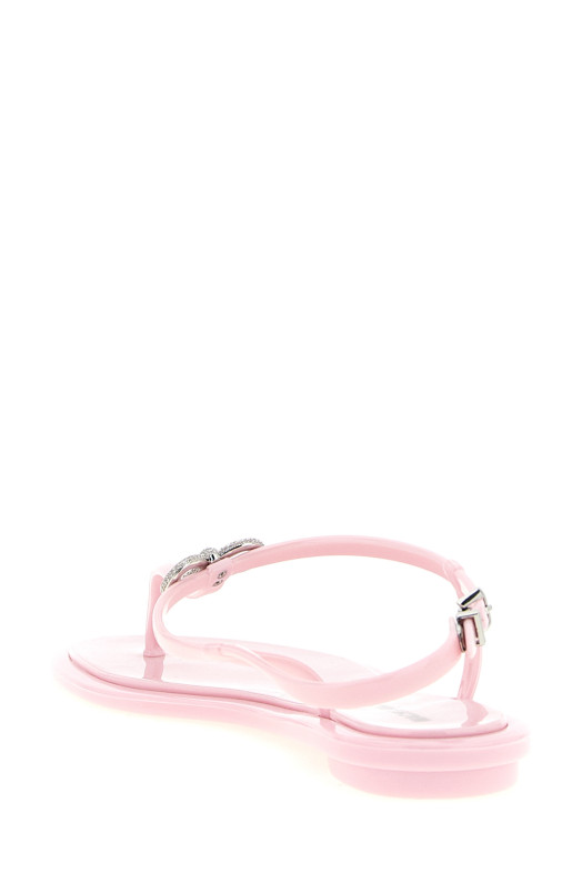 Сандалии «Double Bow» розового цвета SS26S114205GUMPNK