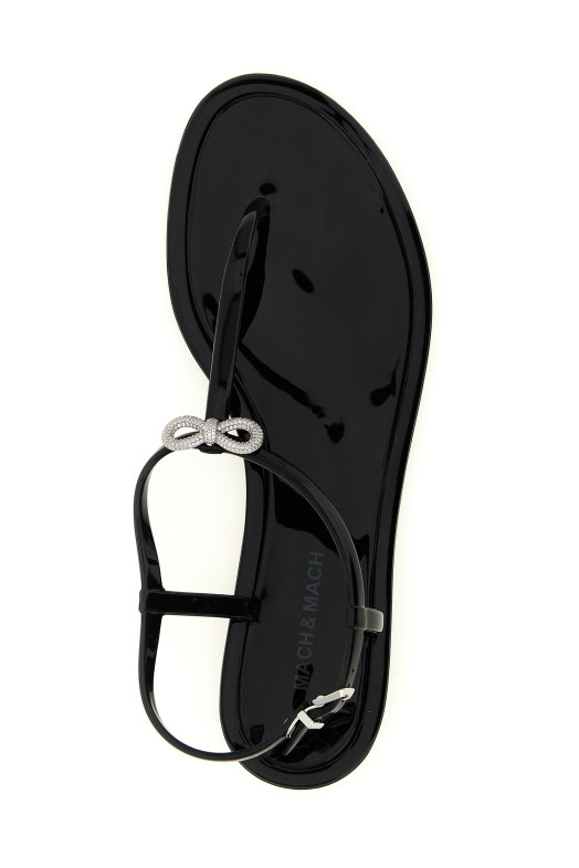 Сандалии «Double Bow», черные SS26S114205GUMBLK