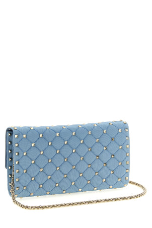 Valentino Garavani 'Rockstud Spike' Shoulder Bag BLUE