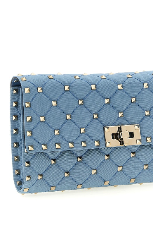 Valentino Garavani 'Rockstud Spike' Shoulder Bag BLUE