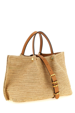 Сумка Valentino Garavani середнього розміру з рафії, бежева W2B0T01QCLQZW