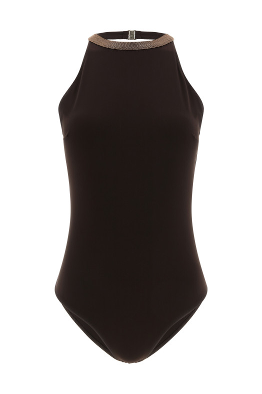 Цельный купальник «Precious Collar», коричневый MQ965VS879C499