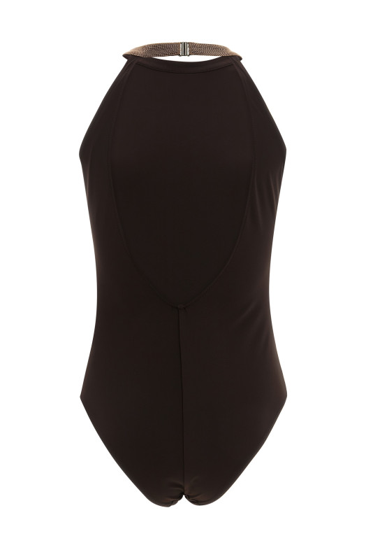 Цельный купальник «Precious Collar», коричневый MQ965VS879C499