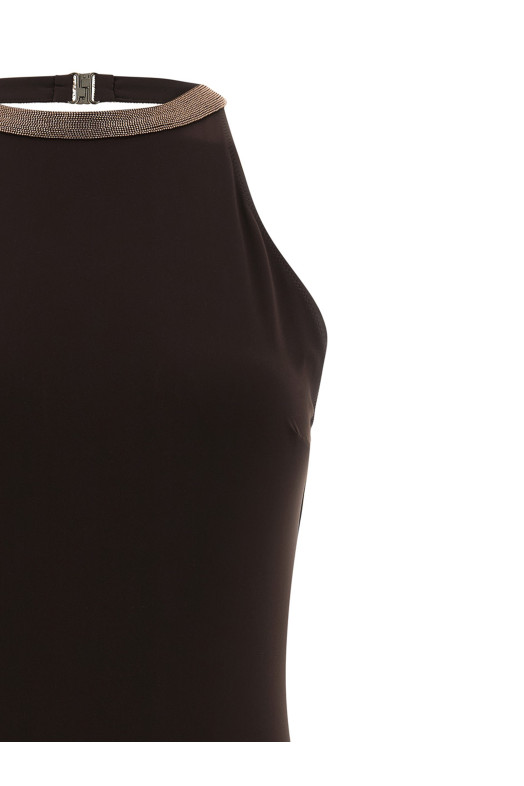 Цельный купальник «Precious Collar», коричневый MQ965VS879C499