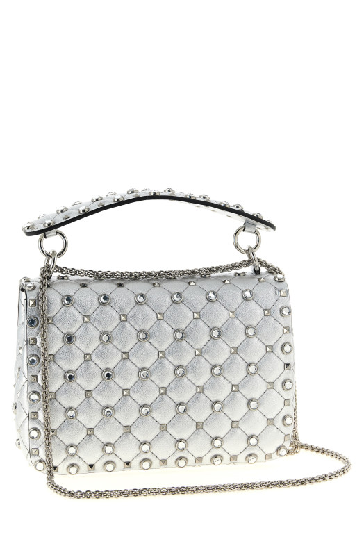Valentino Garavani 'Rockstud Spike' shoulder bag Silver