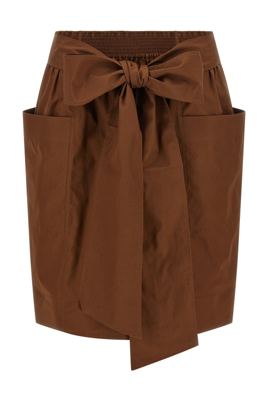 Юбка-футляр коричневого цвета CHLOÉ CH26UJU3414426N