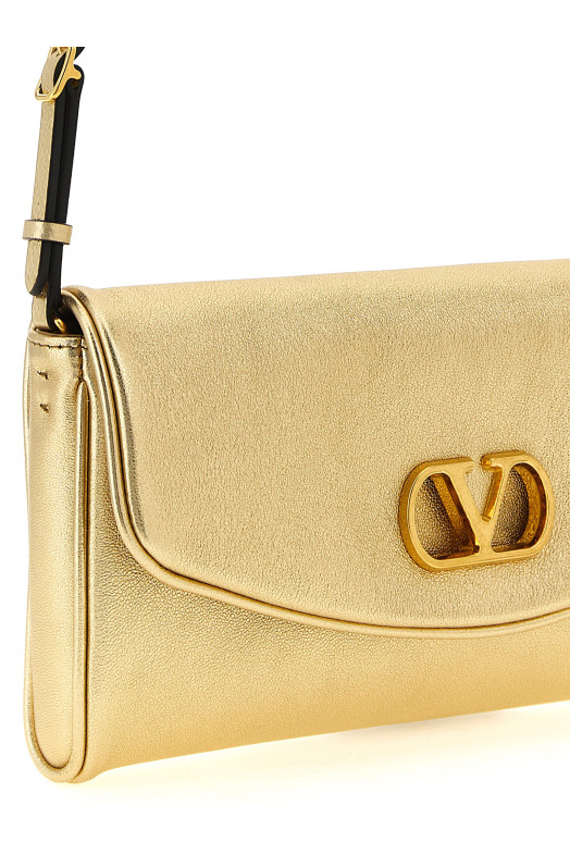 Valentino Garavani 'DeVain' small shoulder bag Gold