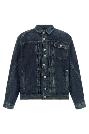 Куртка с извилистыми швами, синяя UNDERCOVER UC1F42041INDIGO