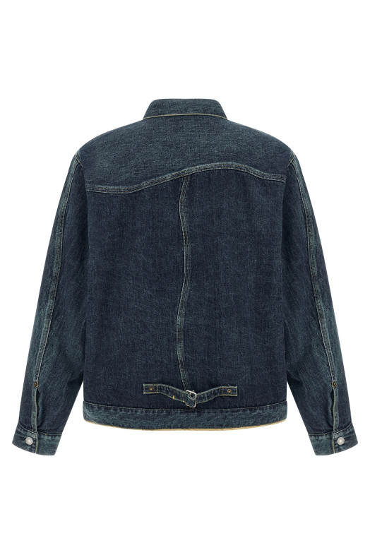 Куртка с извилистыми швами, синяя UNDERCOVER UC1F42041INDIGO