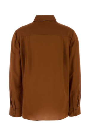 Сорочка Hypnotic з атласу кольору карамелі від ZIMMERMANN (5747TF251)