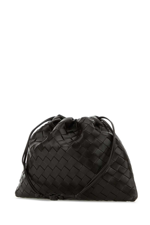 Коричневый кожаный клатч среднего размера BOTTEGA VENETA (796728V3IV1)