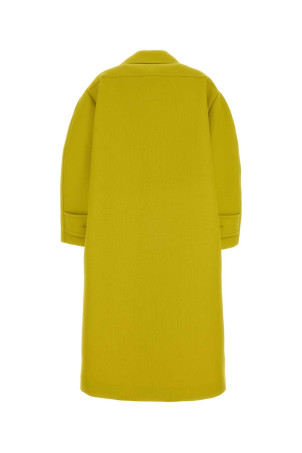 Жовте вовняне пальто BALENCIAGA (872232TUU16)