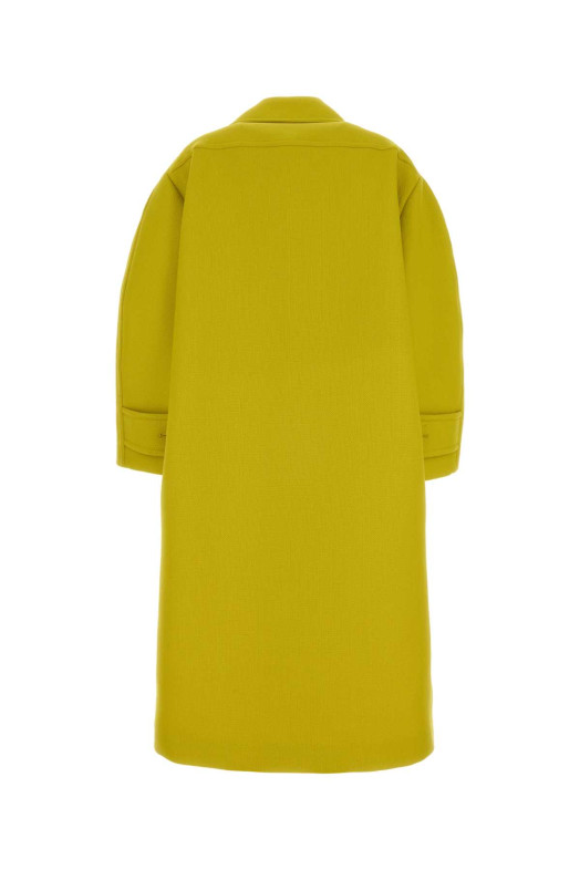 Желтое шерстяное пальто BALENCIAGA (872232TUU16)