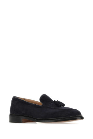 Navy blue suede Elton loafers Blue TRICKER'S (ELTONCASTORINO)