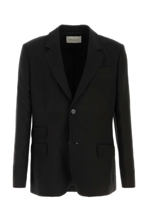 Чорний блейзер з віскозної суміші AMI (HBV763VI0052) AMI PARIS