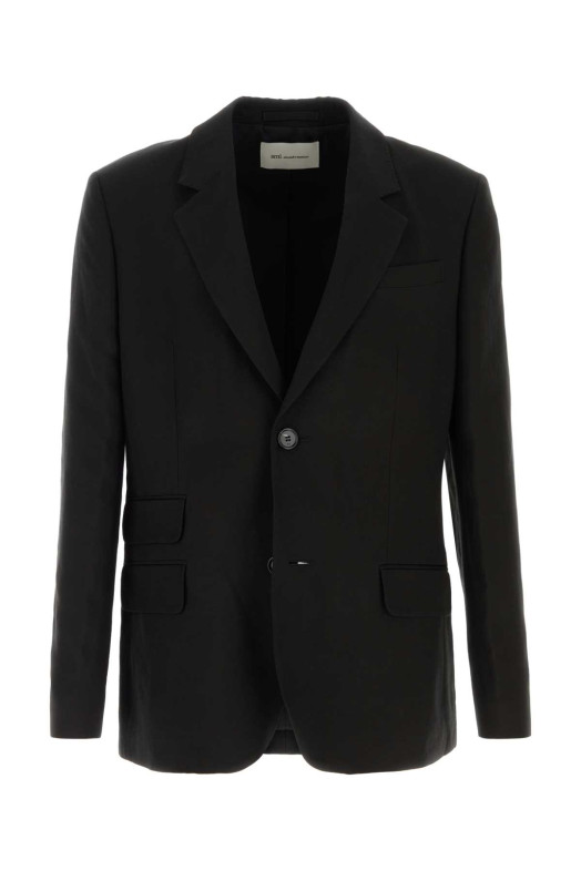 Черный блейзер из вискозной смеси AMI (HBV763VI0052) AMI PARIS