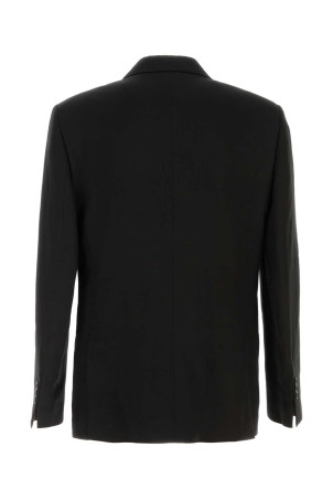 Чорний блейзер з віскозної суміші AMI (HBV763VI0052) AMI PARIS