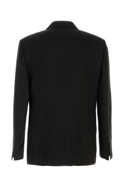 Черный блейзер из вискозной смеси AMI (HBV763VI0052) AMI PARIS