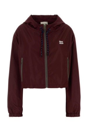 Вітровка MIU MIU з поліестеру бордового кольору (ML1054SOOO13MF)