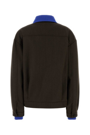 Темно-коричневый шерстяной пиджак MIU MIU (ML1418SOOO180R)