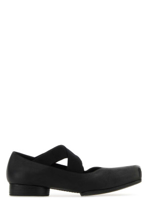 Black leather ballerinas UMA WANG (US9001)