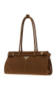 Коричневая сумка через плечо Prada Bonnie из нубука (PRADA (1BA426VMOM2GB8))