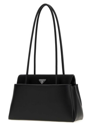 Чорна шкіряна сумка через плече середнього розміру Prada Passage, чорна, PRADA (1BA495VOPO2G52)