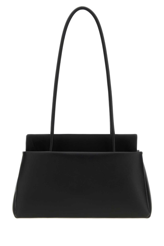 Черная кожаная сумка через плечо Prada Passage среднего размера, черная, PRADA (1BA495VOPO2G52)